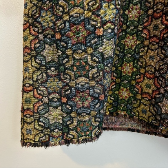 NWT Ecote Urban Outfitters Metallic Catherdal Party Mini Dress Size 6 - Picture 8 of 16